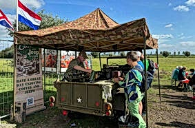 Mobiele koffiebar US Army style
